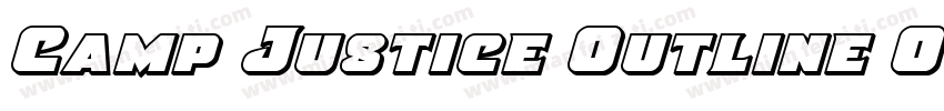 Camp Justice Outline Outline字体转换